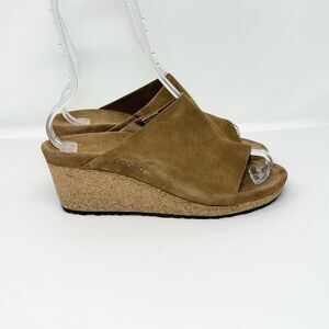 Birkenstock Papillio Namica Mules Wedge Slip On Sandal Nubuck Women's Size 9